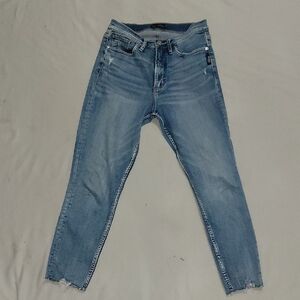 Silver Jeans Light Blue Calley Skinny Cropped Jeans W28 L25